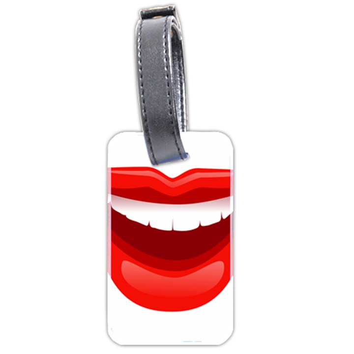 Smile Lips Transparent Red Sexy Luggage Tags (Two Sides)