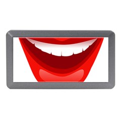 Smile Lips Transparent Red Sexy Memory Card Reader (mini) by Mariart