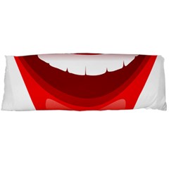 Smile Lips Transparent Red Sexy Body Pillow Case (dakimakura) by Mariart