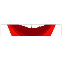 Smile Lips Transparent Red Sexy Flano Scarf (large) by Mariart