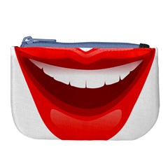 Smile Lips Transparent Red Sexy Large Coin Purse