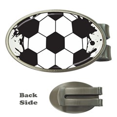 Soccer Camp Splat Ball Sport Money Clips (oval) 