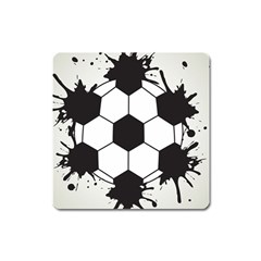 Soccer Camp Splat Ball Sport Square Magnet by Mariart