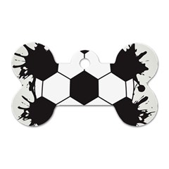 Soccer Camp Splat Ball Sport Dog Tag Bone (two Sides) by Mariart