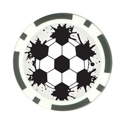 Soccer Camp Splat Ball Sport Poker Chip Card Guard by Mariart