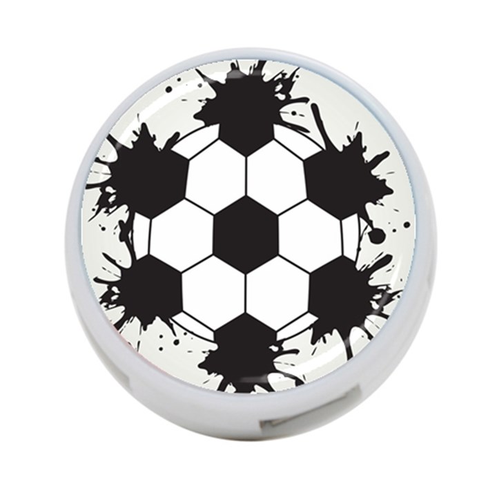 Soccer Camp Splat Ball Sport 4-Port USB Hub (Two Sides) 