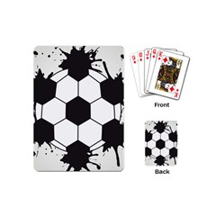 Soccer Camp Splat Ball Sport Playing Cards (mini)  by Mariart