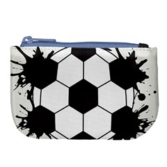 Soccer Camp Splat Ball Sport Large Coin Purse