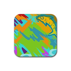 Skatepark Seaworld Fish Rubber Coaster (square) 