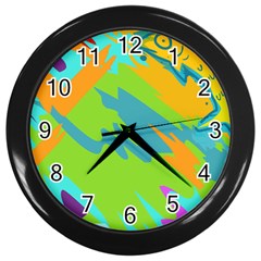 Skatepark Seaworld Fish Wall Clocks (black) by Mariart