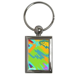 Skatepark Seaworld Fish Key Chains (rectangle)  by Mariart