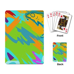 Skatepark Seaworld Fish Playing Card by Mariart