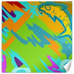 Skatepark Seaworld Fish Canvas 20  X 20   by Mariart