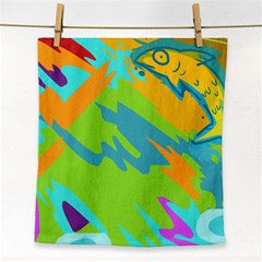 Skatepark Seaworld Fish Face Towel by Mariart