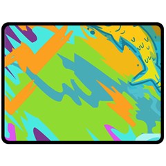 Skatepark Seaworld Fish Fleece Blanket (large)  by Mariart