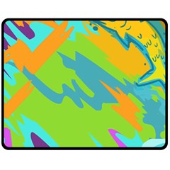 Skatepark Seaworld Fish Fleece Blanket (medium)  by Mariart