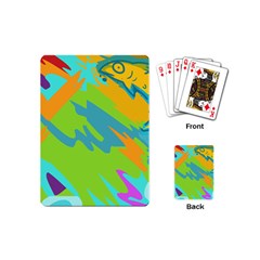 Skatepark Seaworld Fish Playing Cards (mini)  by Mariart