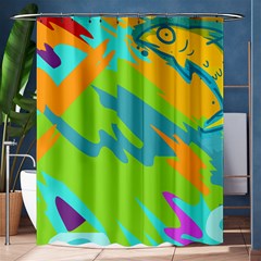 Skatepark Seaworld Fish Shower Curtain 60  X 72  (medium)  by Mariart