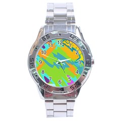 Skatepark Seaworld Fish Stainless Steel Analogue Watch by Mariart