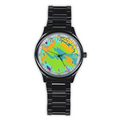 Skatepark Seaworld Fish Stainless Steel Round Watch by Mariart