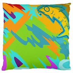 Skatepark Seaworld Fish Standard Flano Cushion Case (two Sides) by Mariart