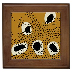 Surface Patterns Spot Polka Dots Black Framed Tiles