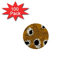 Surface Patterns Spot Polka Dots Black 1  Mini Buttons (100 Pack)  by Mariart