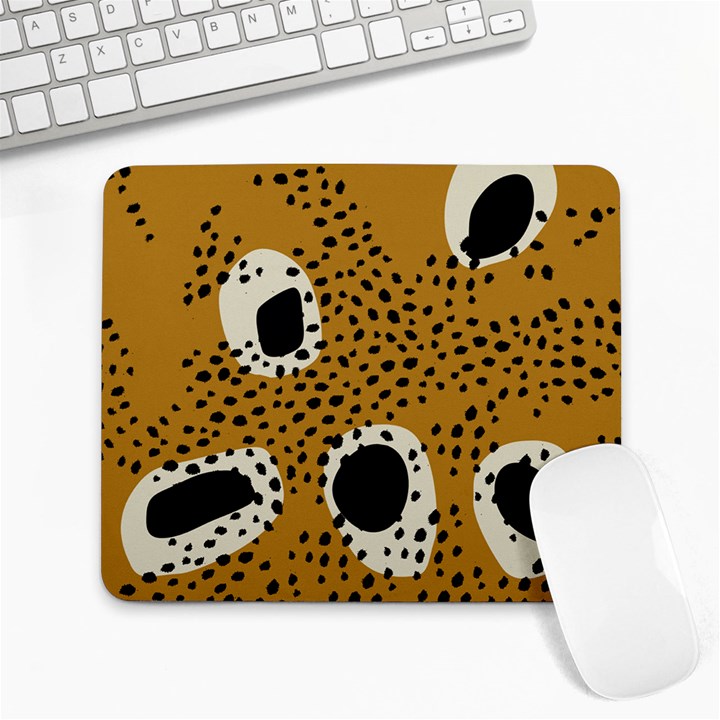 Surface Patterns Spot Polka Dots Black Large Mousepads