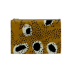 Surface Patterns Spot Polka Dots Black Cosmetic Bag (medium)  by Mariart