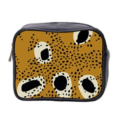 Surface Patterns Spot Polka Dots Black Mini Toiletries Bag 2-side by Mariart