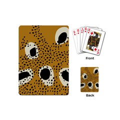 Surface Patterns Spot Polka Dots Black Playing Cards (mini) 