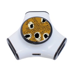 Surface Patterns Spot Polka Dots Black 3-port Usb Hub by Mariart