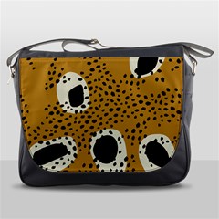 Surface Patterns Spot Polka Dots Black Messenger Bags