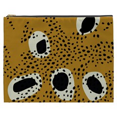 Surface Patterns Spot Polka Dots Black Cosmetic Bag (xxxl)  by Mariart