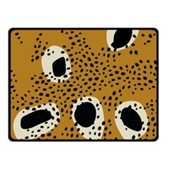 Surface Patterns Spot Polka Dots Black Double Sided Fleece Blanket (small)  by Mariart