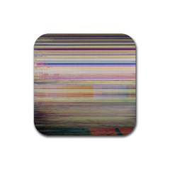 Shadow Faintly Faint Line Included Static Streaks And Blotches Color Rubber Coaster (square)  by Mariart