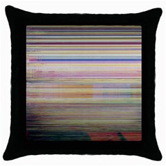 Shadow Faintly Faint Line Included Static Streaks And Blotches Color Throw Pillow Case (black) by Mariart