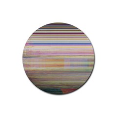 Shadow Faintly Faint Line Included Static Streaks And Blotches Color Rubber Coaster (round)  by Mariart