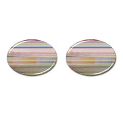 Shadow Faintly Faint Line Included Static Streaks And Blotches Color Cufflinks (oval) by Mariart