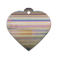 Shadow Faintly Faint Line Included Static Streaks And Blotches Color Dog Tag Heart (one Side) by Mariart