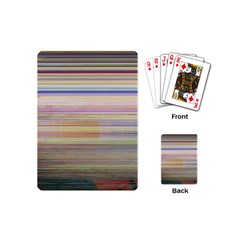 Shadow Faintly Faint Line Included Static Streaks And Blotches Color Playing Cards (mini) 