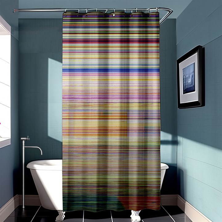 Shadow Faintly Faint Line Included Static Streaks And Blotches Color Shower Curtain 36  x 72  (Stall) 