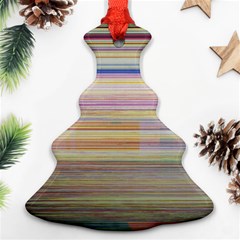 Shadow Faintly Faint Line Included Static Streaks And Blotches Color Ornament (christmas Tree)  by Mariart