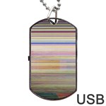 Shadow Faintly Faint Line Included Static Streaks And Blotches Color Dog Tag USB Flash (One Side) Front