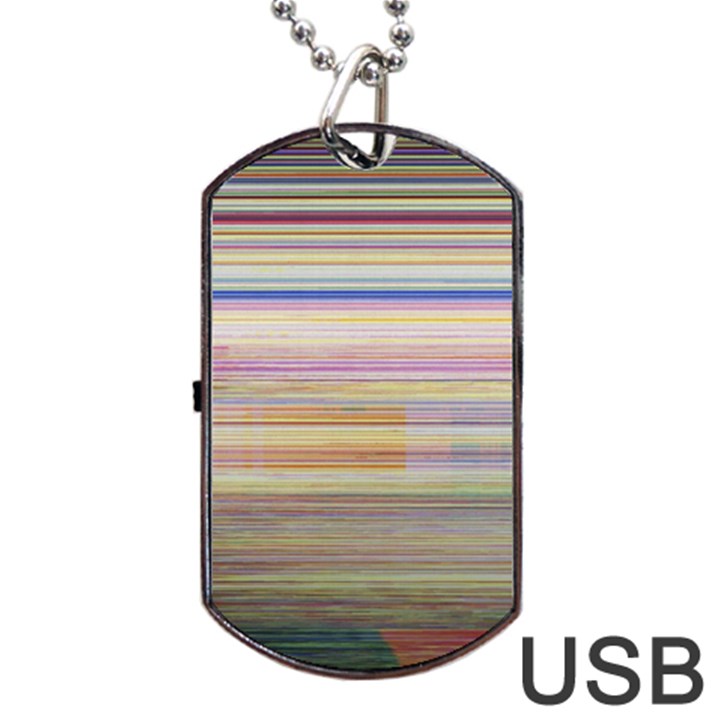 Shadow Faintly Faint Line Included Static Streaks And Blotches Color Dog Tag USB Flash (One Side)