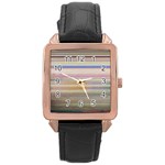 Shadow Faintly Faint Line Included Static Streaks And Blotches Color Rose Gold Leather Watch  Front