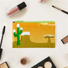 Sunrise Sunset Desert Sun Light Orange Ice Snow Cosmetic Bag (xs) by Mariart