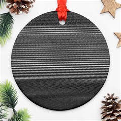 Shadow Faintly Faint Line Included Static Streaks And Blotches Color Gray Ornament (round) by Mariart