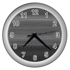 Shadow Faintly Faint Line Included Static Streaks And Blotches Color Gray Wall Clocks (silver)  by Mariart