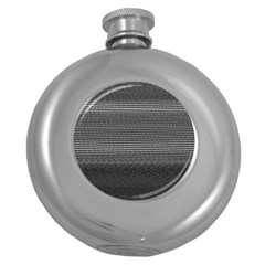 Shadow Faintly Faint Line Included Static Streaks And Blotches Color Gray Round Hip Flask (5 Oz) by Mariart